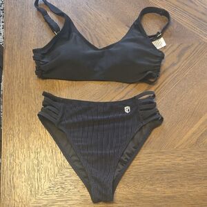 Born Primitive Black Athletic Top with Logo Tag